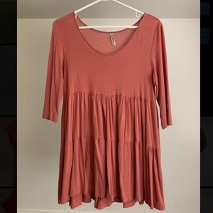 Watermelon pink blouse